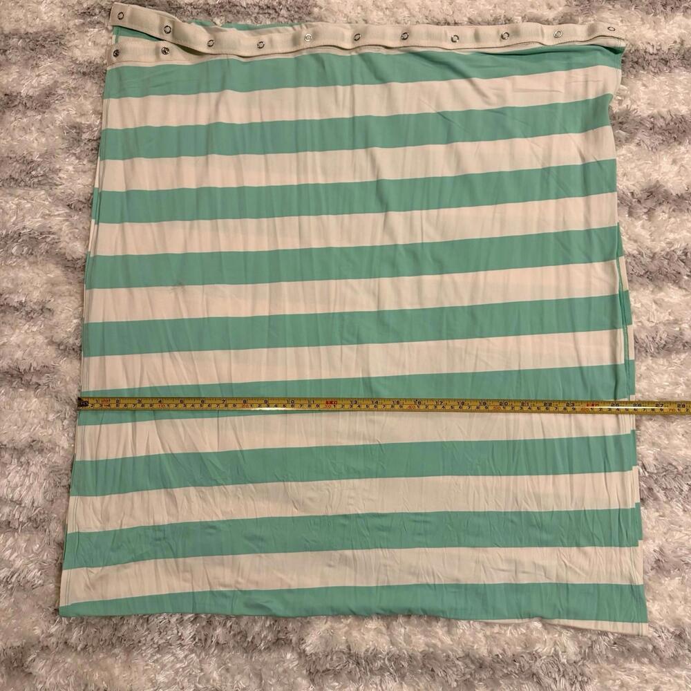 ✨ Lululemon Vinyasa Scarf – Teal & Cream Stripe ✨ spring light weight - Picture 6 of 7